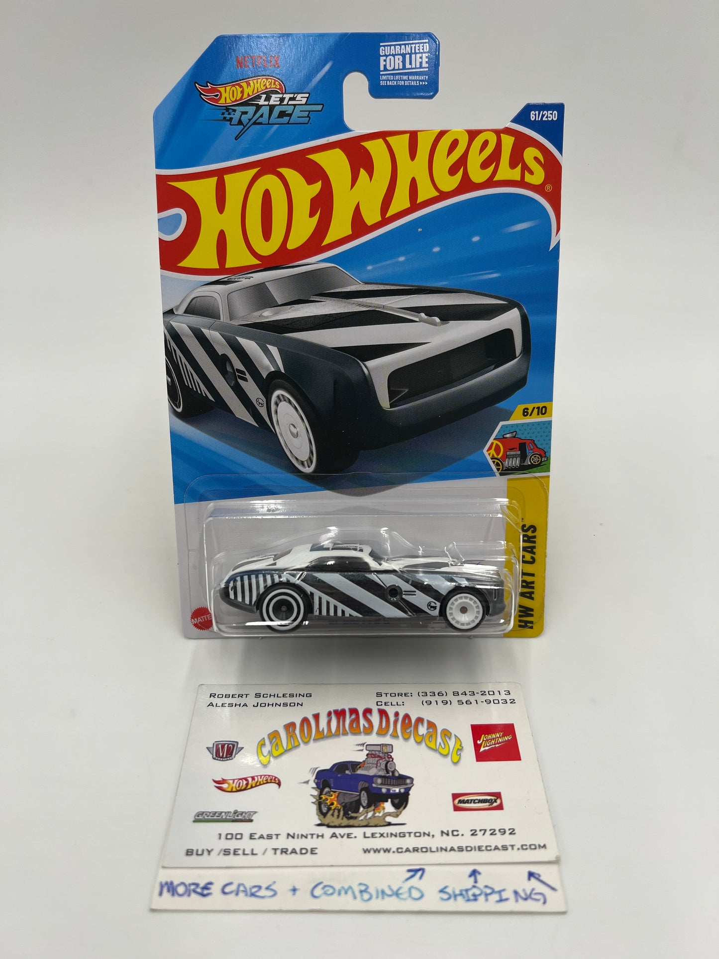2025 Hot Wheels C Case Super Treasure Hunt #61 Hi-Roller II Black/White W/Protector