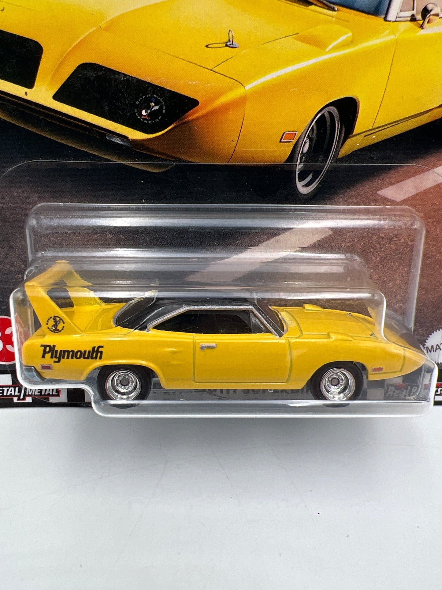 Hot Wheels Premium Boulevard #33 70 Plymouth Superbird Yellow W/Protector