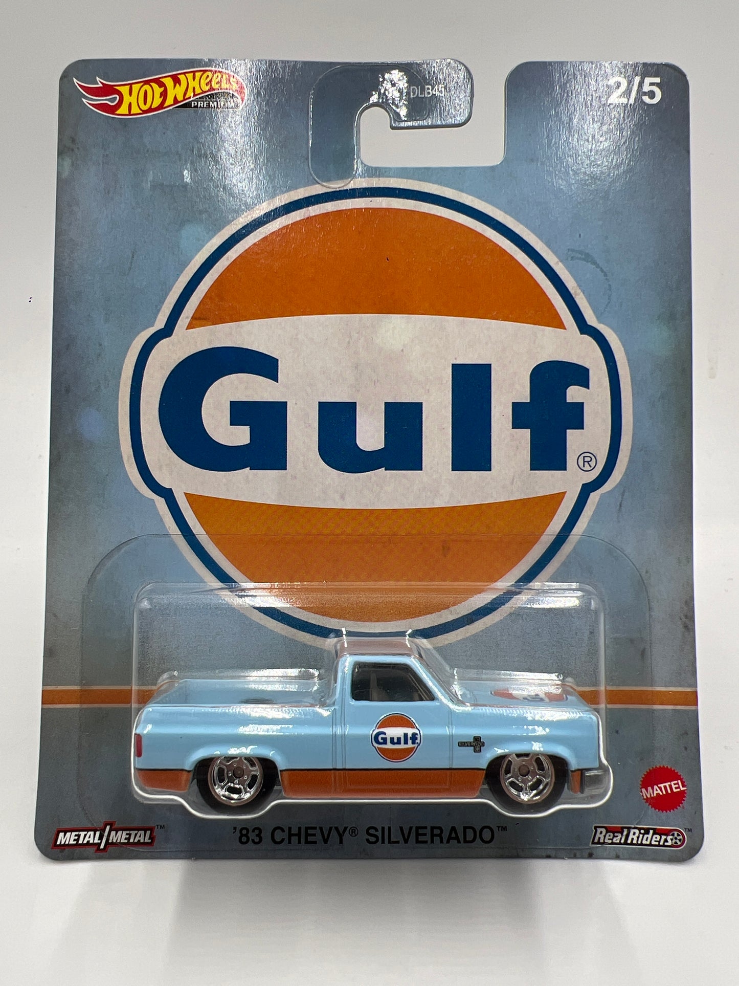 2020 Hot Wheels Car Culture Vintage Oil #2 83 Chevy Silverado Gulf Blue W/Protector