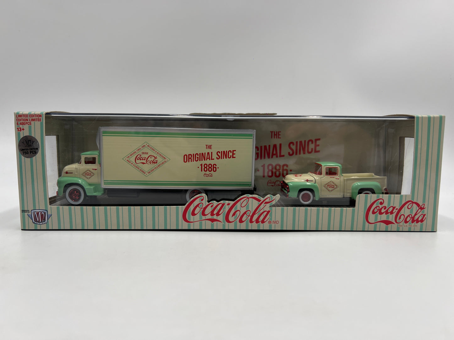 M2 Machines Auto Haulers CHASE Coca Cola 1956 Ford COE Truck & 1956 Ford F-100 Truck TW10