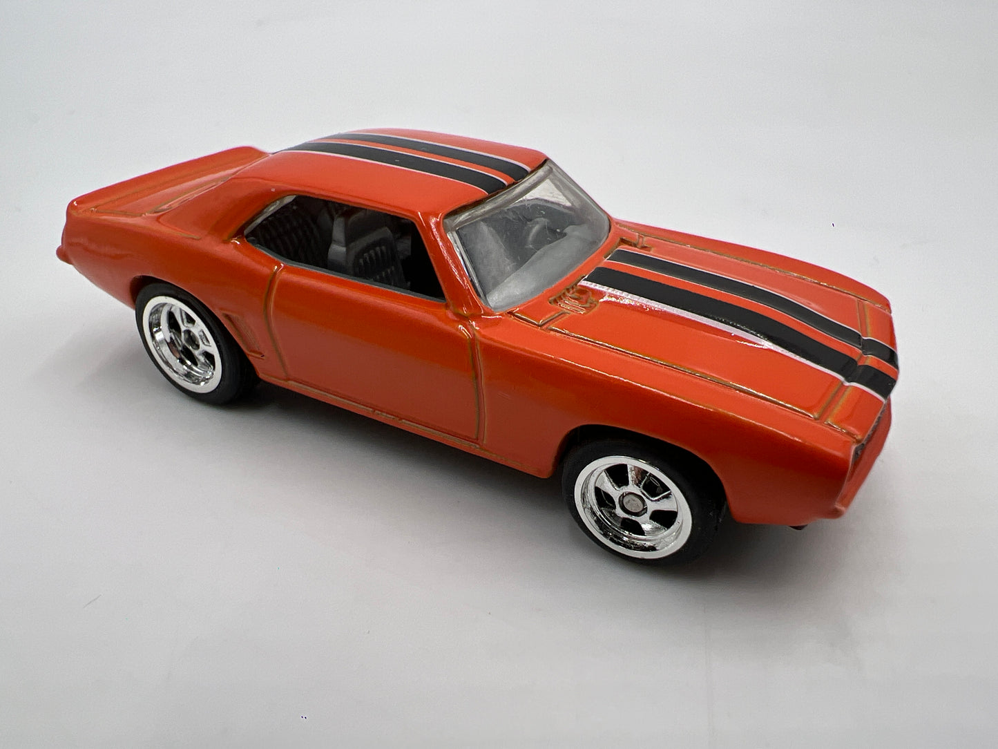 Hot Wheels Larrys Garage Premium 69 Camaro Orange Loose