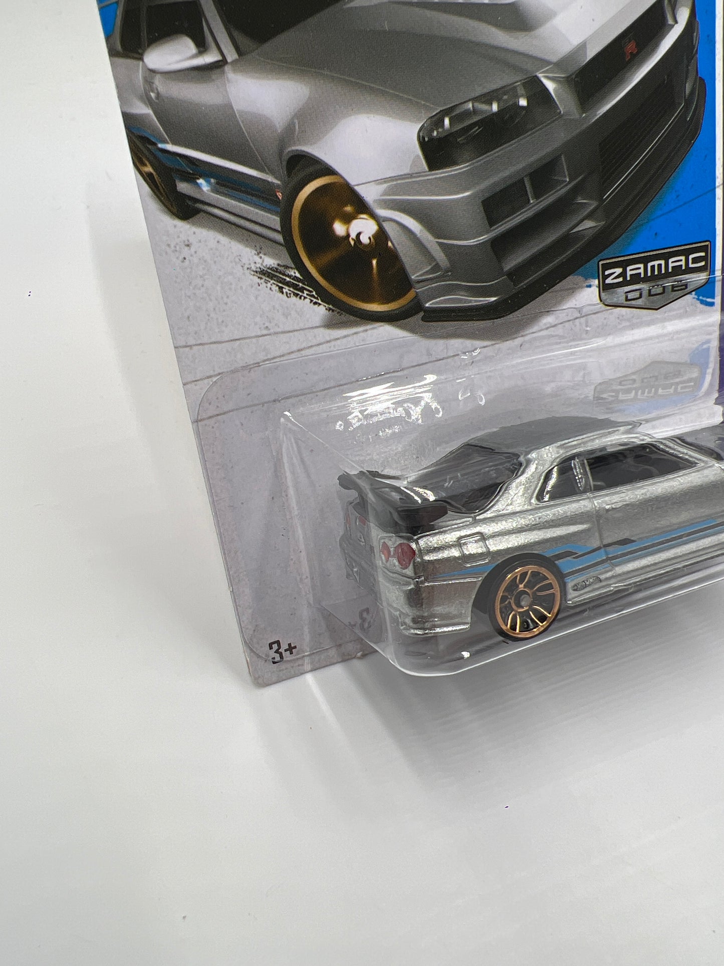2013 Hot Wheels Walmart Exclusive Zamac 006 #158 Nissan Skyline GT-R R34 W/Protector