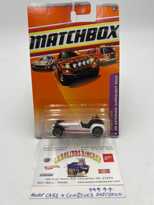 Matchbox 2010 Sports Cars 09 Caterham Superlight R500 White #3 67G