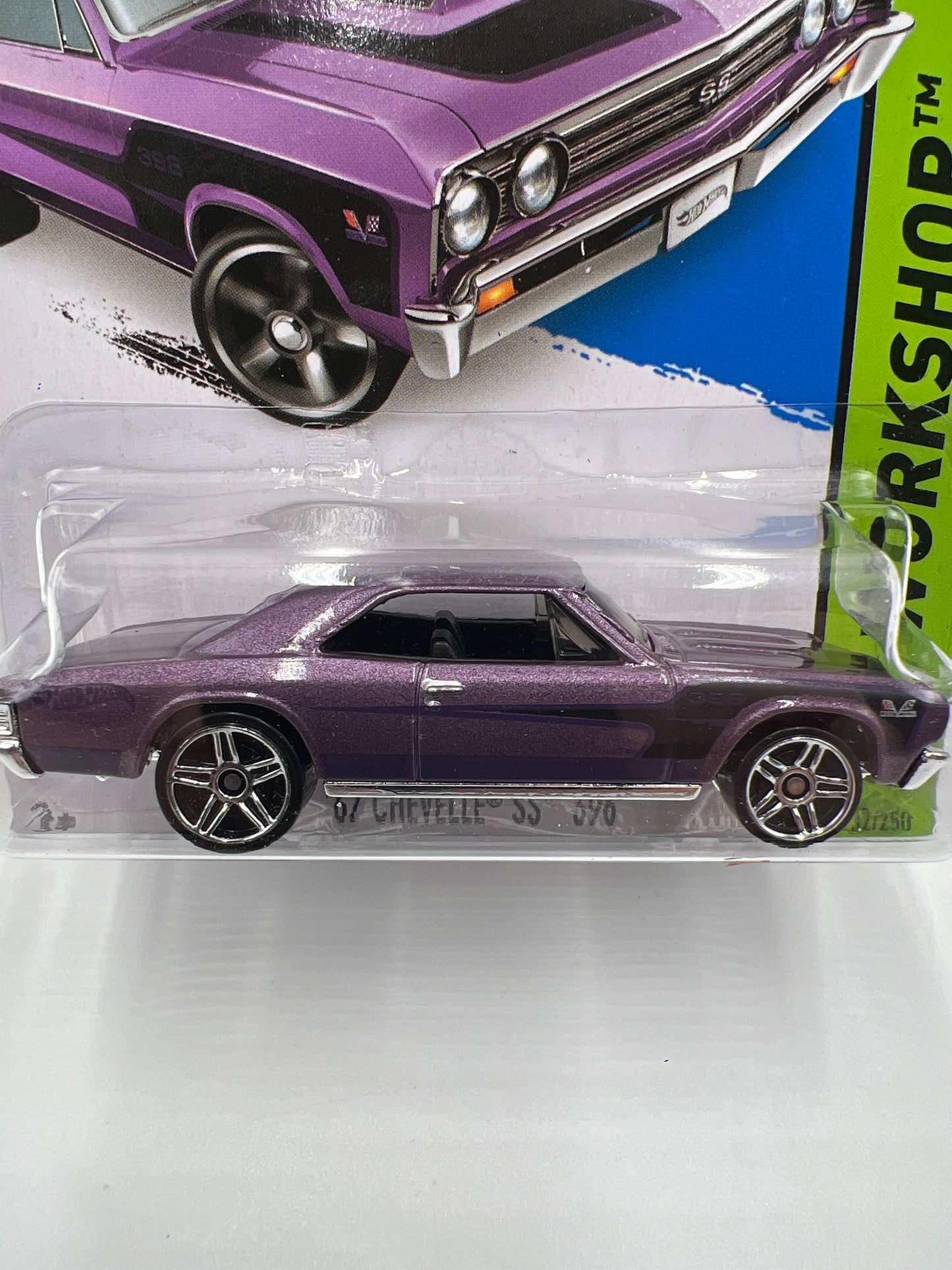 2014 Hot Wheels Workshop #232 67 Chevelle SS 396 Purple 16B