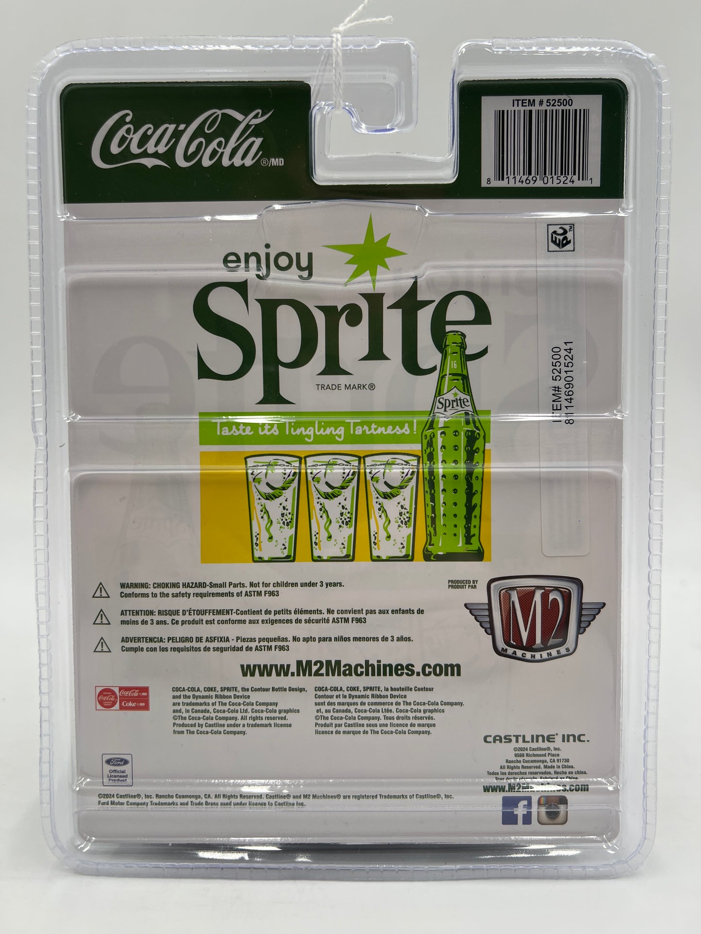 2025 M2 Machines Coca Cola Sprite 1949 Mercury Custom White A54 201C