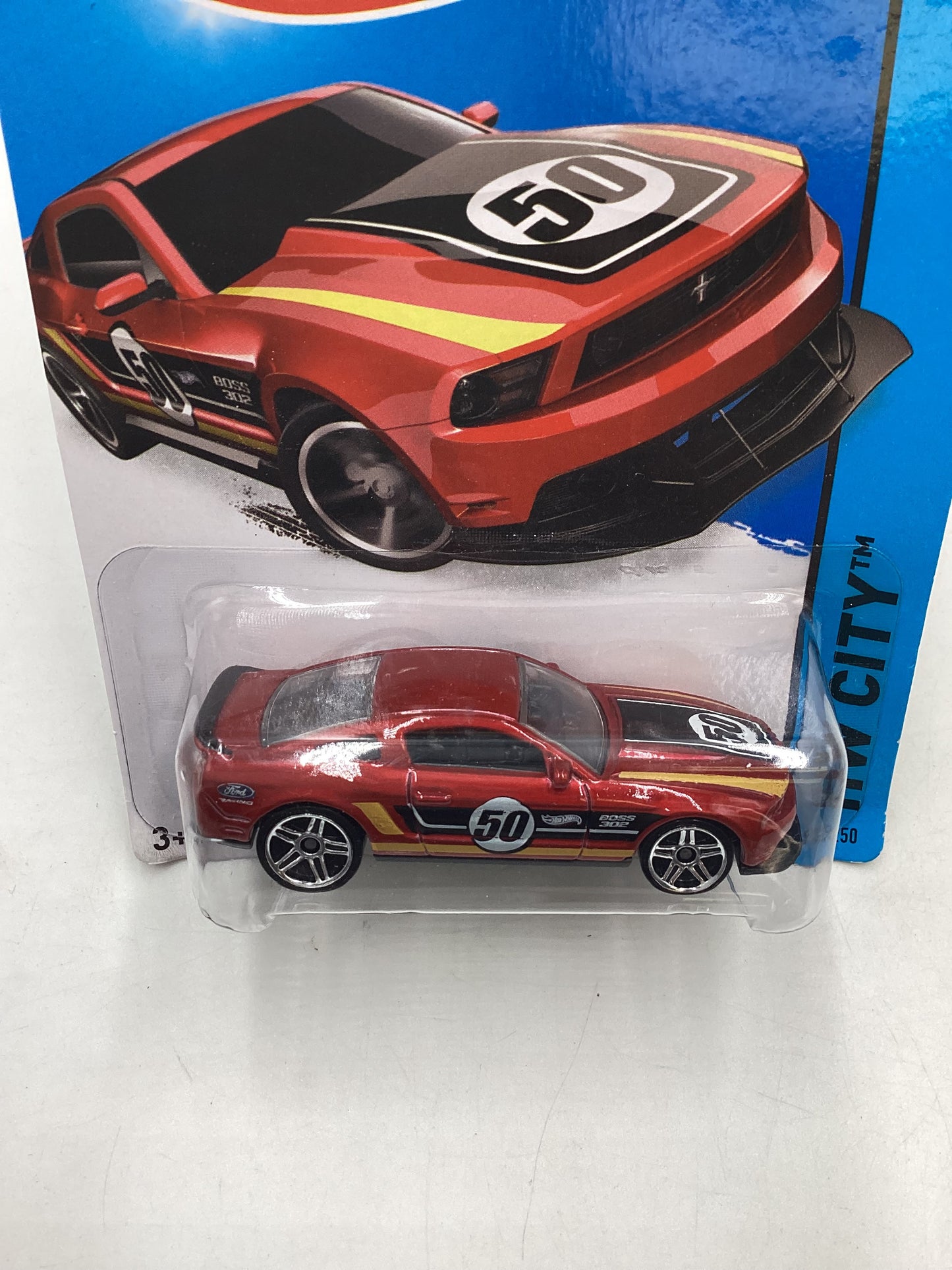 2014 HW City #91 12 Ford Mustang Boss 302 Laguna Seca Red 22E