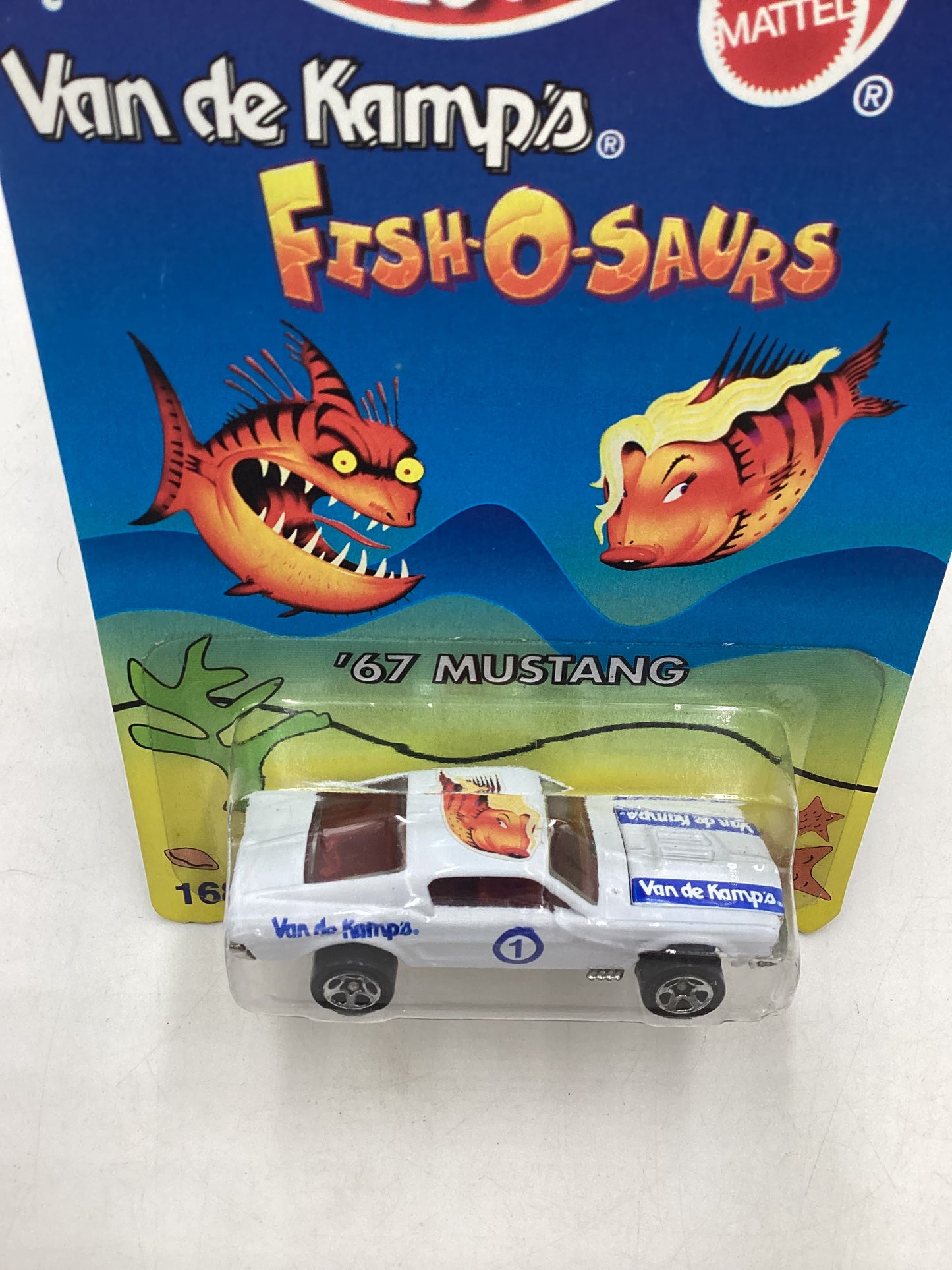 1996 Hot Wheels Van De Kamps Mail In 67 Mustang White