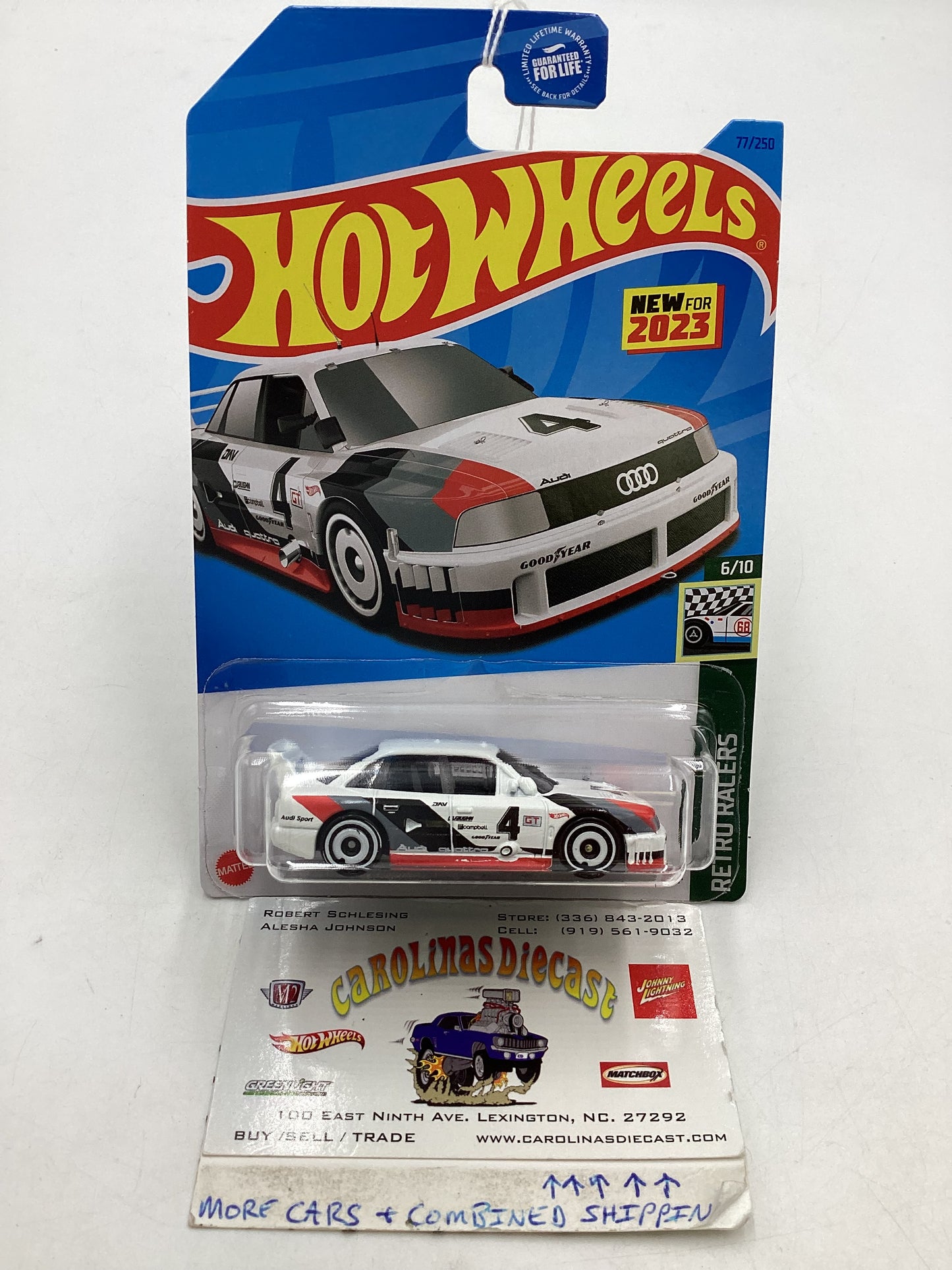 2023 Hot wheels #077 White Audi 90 Quattro 106A