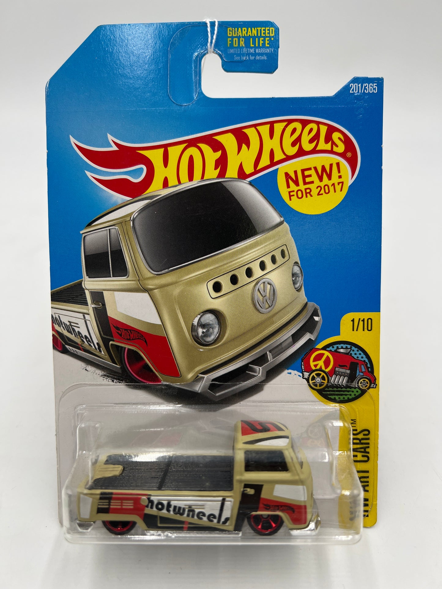 2017 Hot Wheels Art Cars #201 Volkswagen T2 Pickup Tan 96A