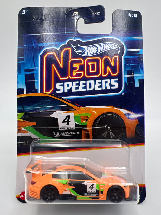 Hot Wheels Neon Speeders #4 BMW M3 GT2 Orange 162C