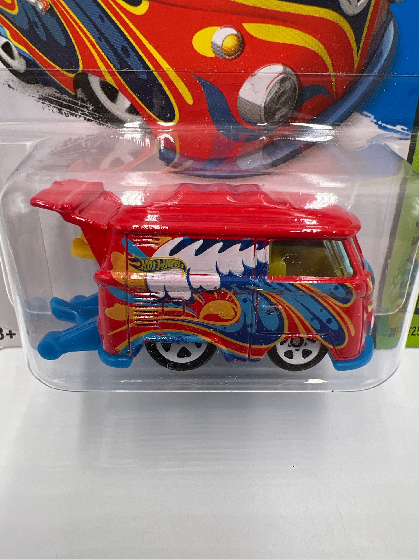 2014 Hot Wheels Workshop #201 Volkswagen Kool Kombi Red 97D