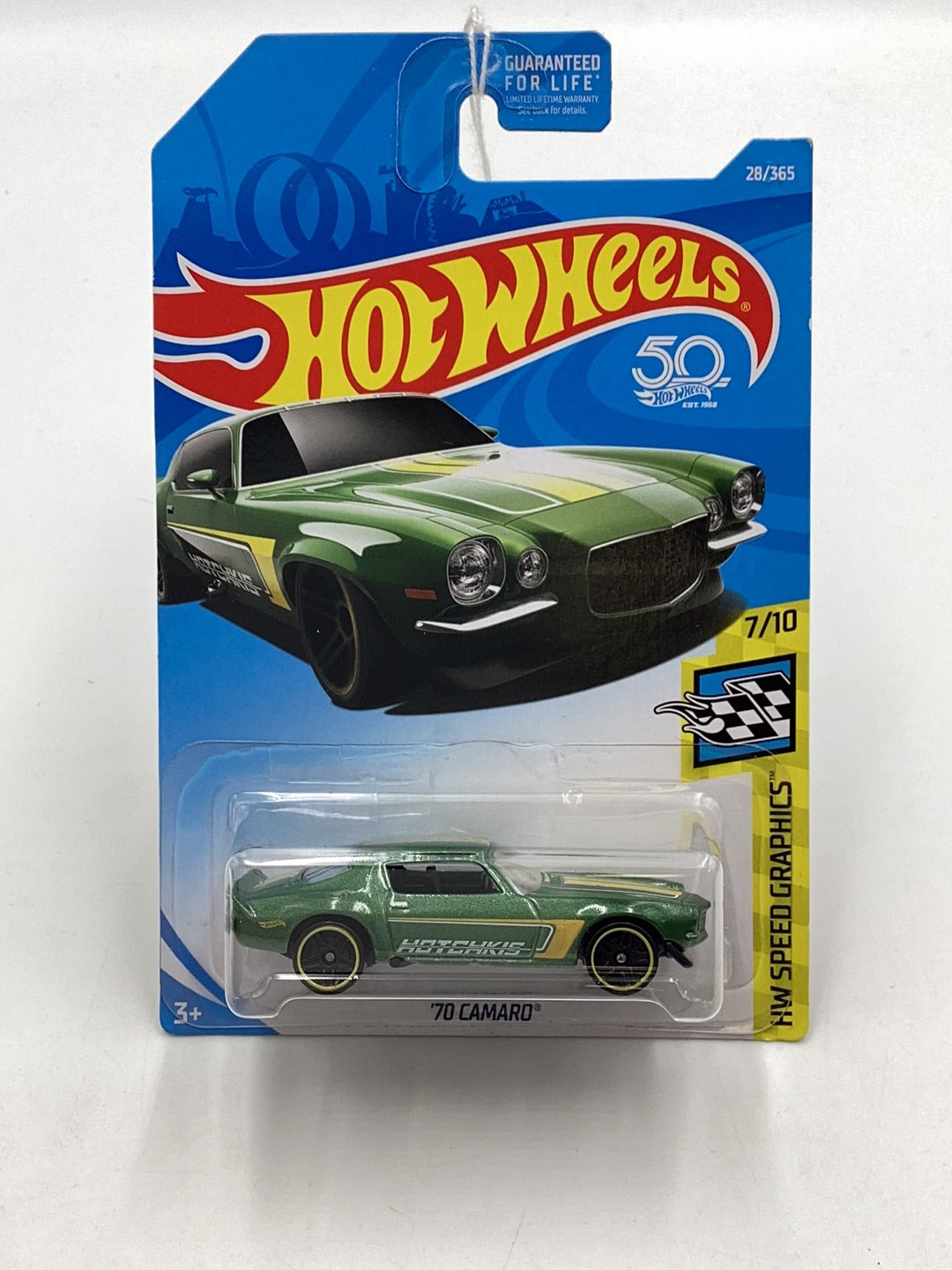 2018 Hot Wheels #28 70 Camaro Green 17F