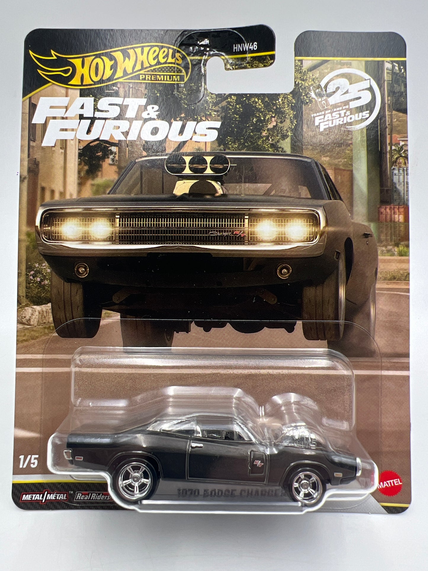 2026 Hot Wheels Premium Fast & Furious #1 CHASE 1970 Dodge Charger R/T Black W/Protector