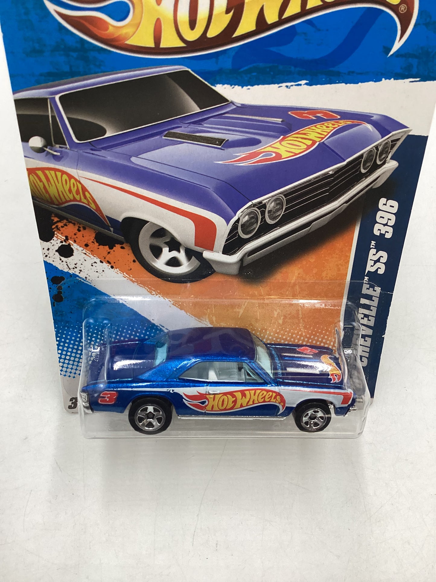 2011 Hot wheels #151 67 Chevelle SS 396 Blue 11G