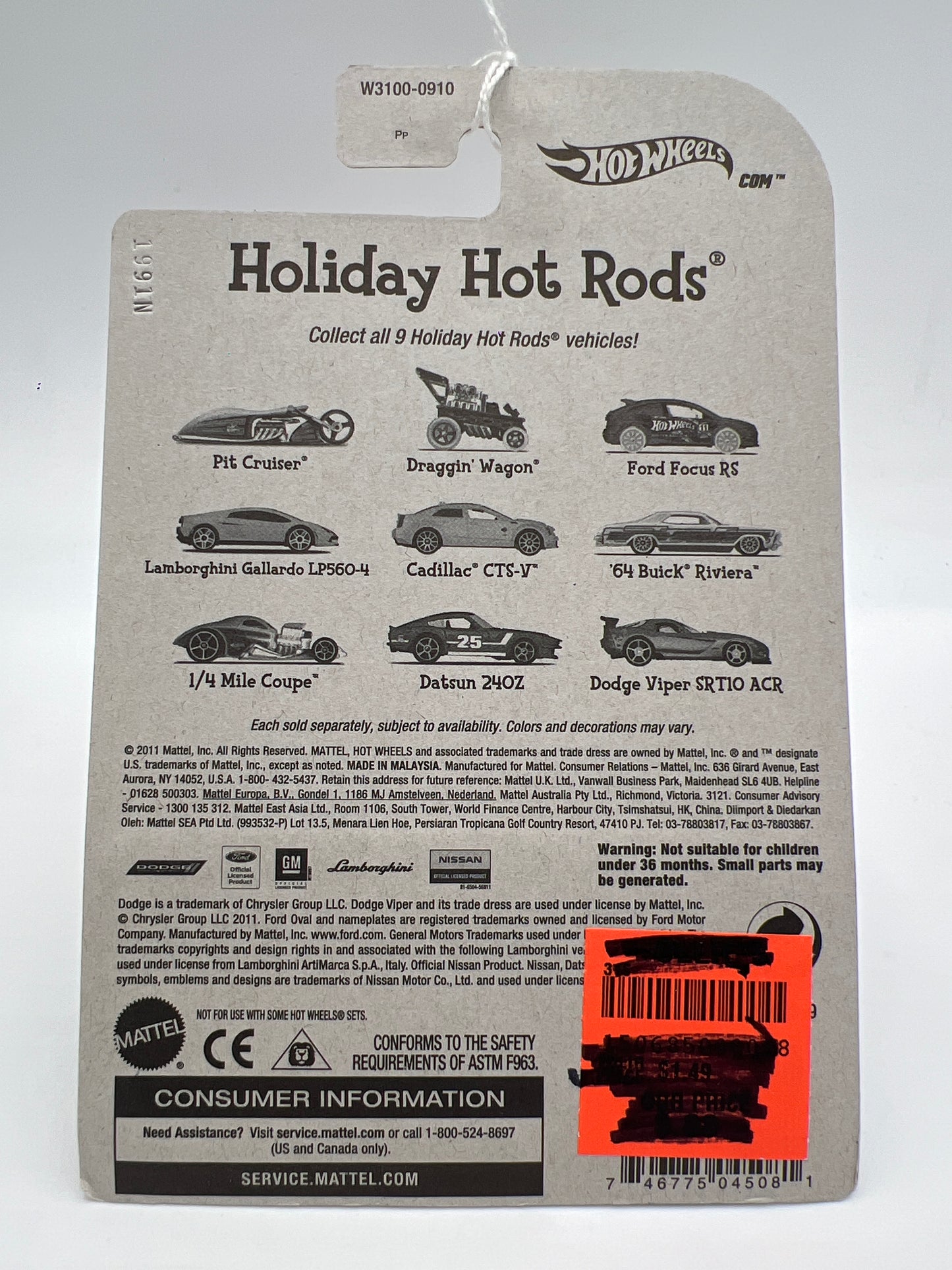 Hot Wheels Holiday Hot Rods Pit Cruiser Gold 154A