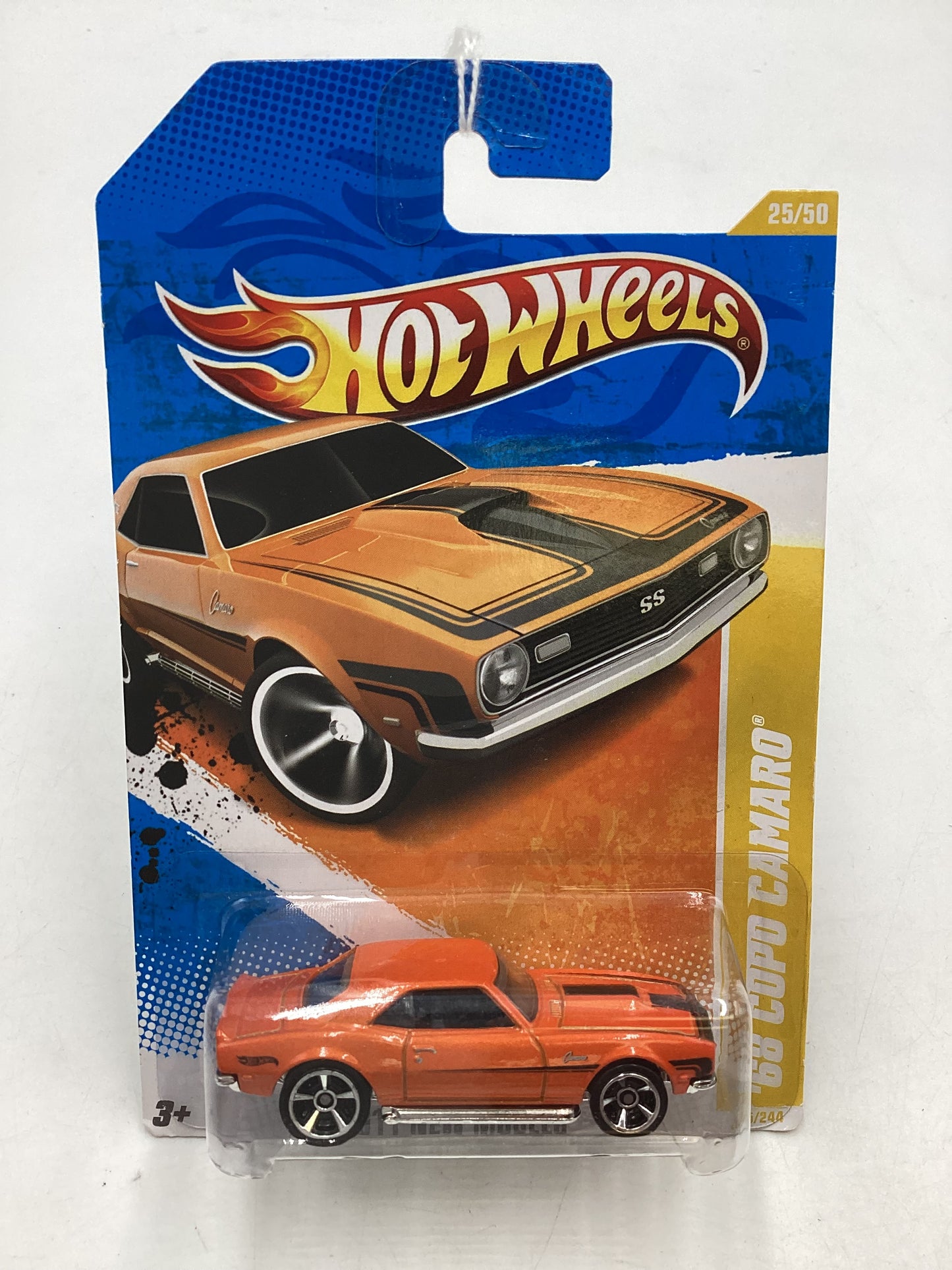 2011 Hot wheels #25 68 COPO Camaro Orange 4B