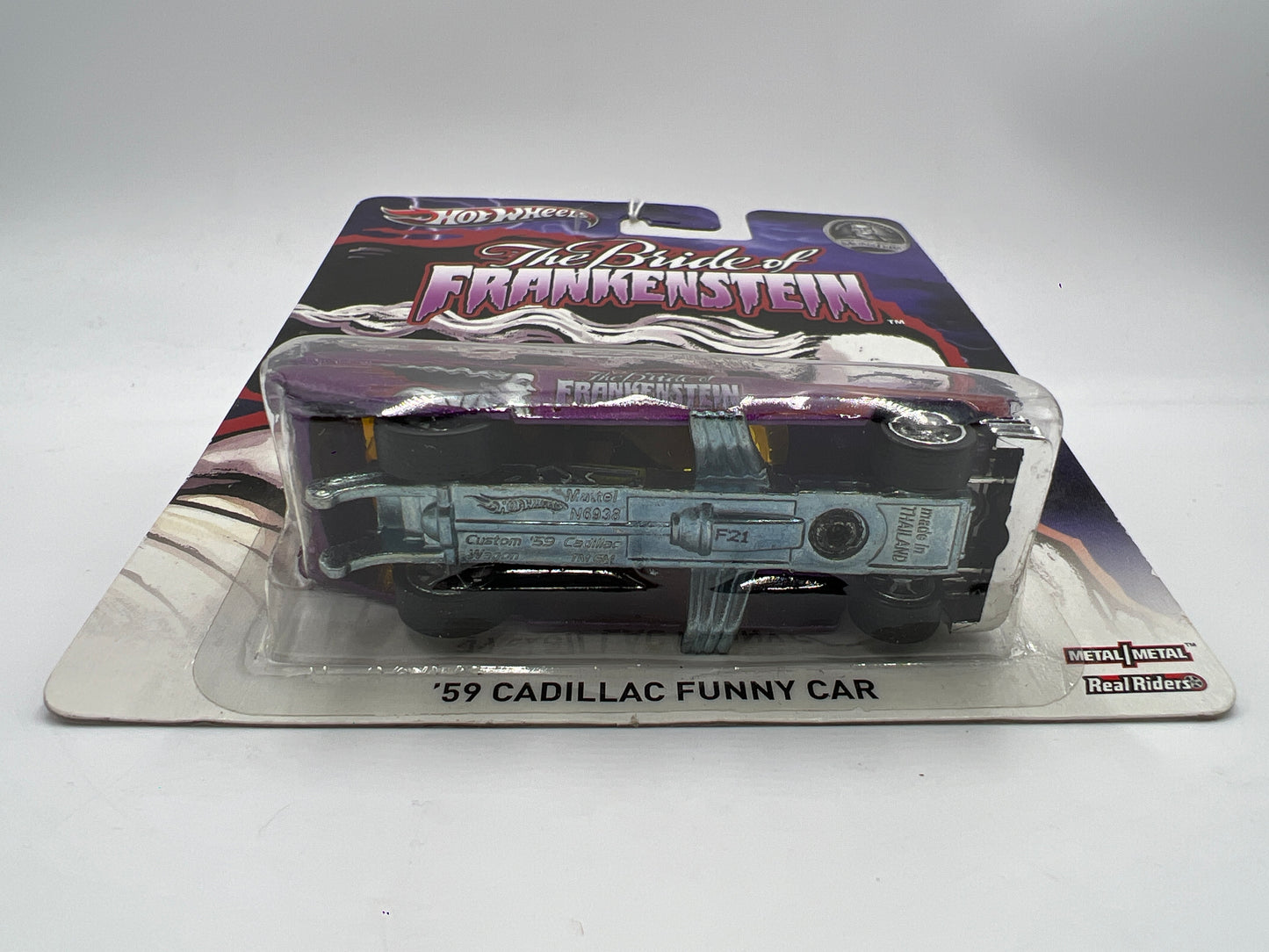 Hot Wheels Premium Universal Studios Monsters The Bride Of Frankenstein 59 Cadillac Funny Car Purple 270F