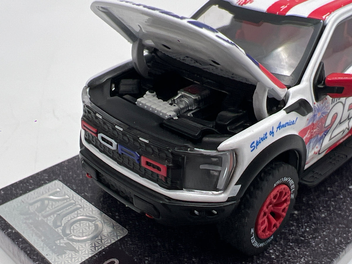 Kilo Wheelz 1/64 Klub Exclusive #280/2500 Spirit Of America 250th 2023 Ford F-150 Raptor R