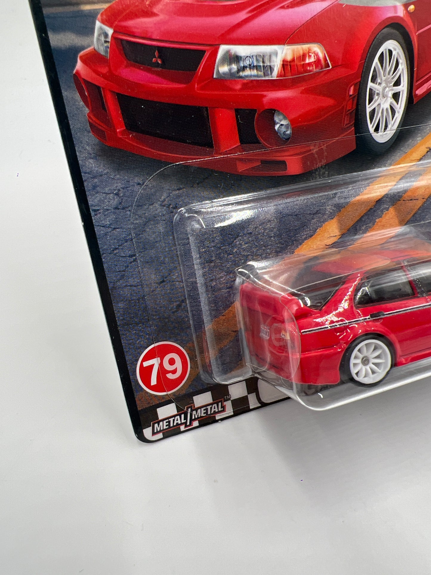 Hot Wheels Premium Boulevard #79 Mitsubishi Lancer Evolution VI Red W/Protector