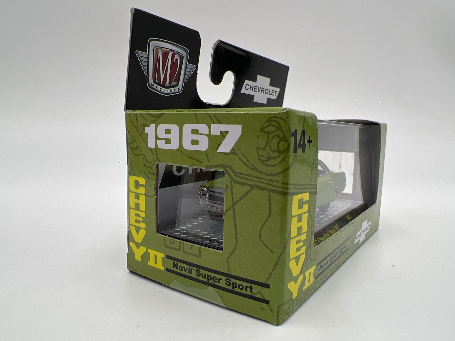 M2 Machines Detroit Muscle 1967 Chevrolet Nova SS Green R85