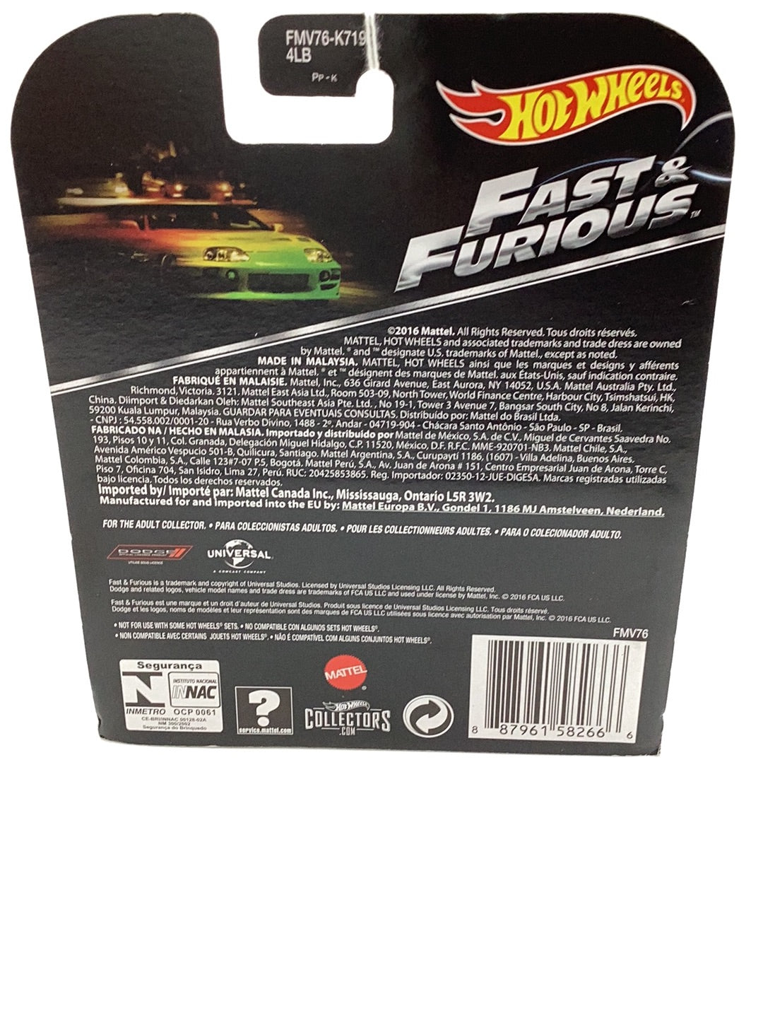 Hot wheels retro entertainment Fast & Furious 70 Dodge Charger R/T 263F