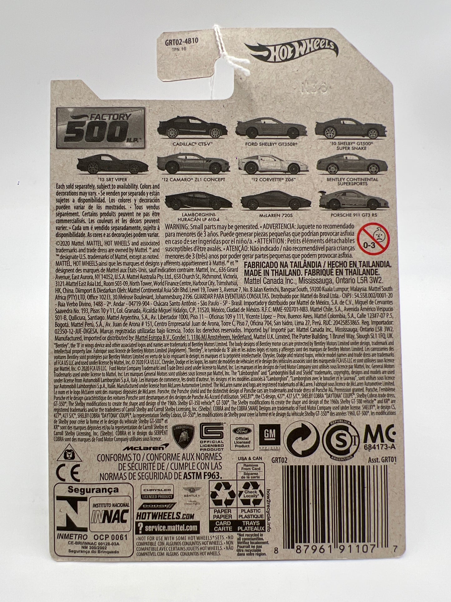 Hot Wheels Factory 500 HP #1 Cadillac CTS-V Black 153A