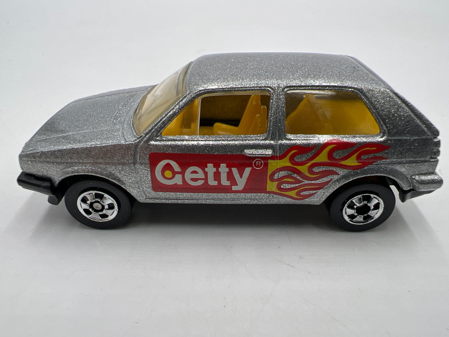 Hot Wheels 1991 Getty Promo Volkswagen Golf Silver Loose