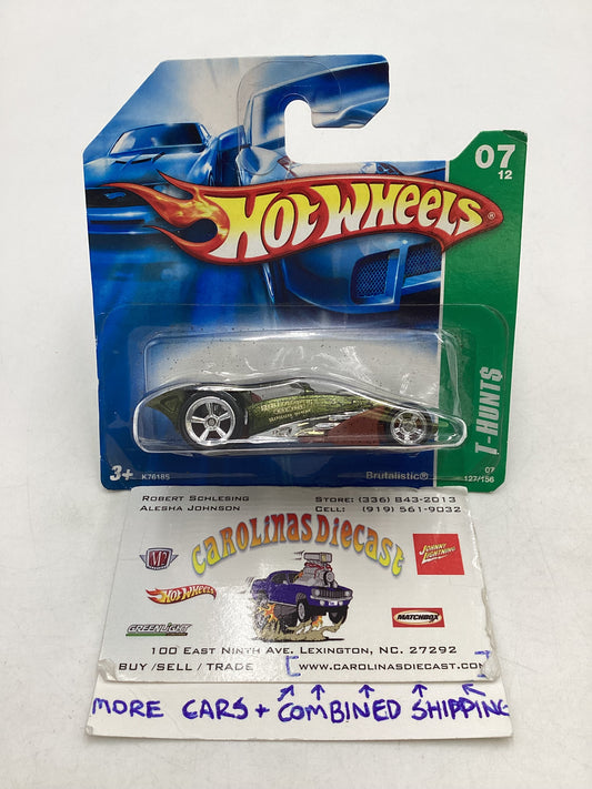 2007 Hot Wheels Super Treasure Hunt #127 Brutalistic Short Card with protector