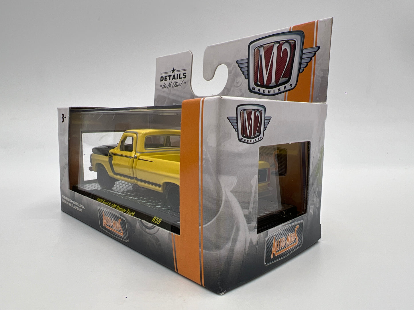 M2 Machines Auto Mods 1969 Ford F-100 Ranger Truck Yellow R59