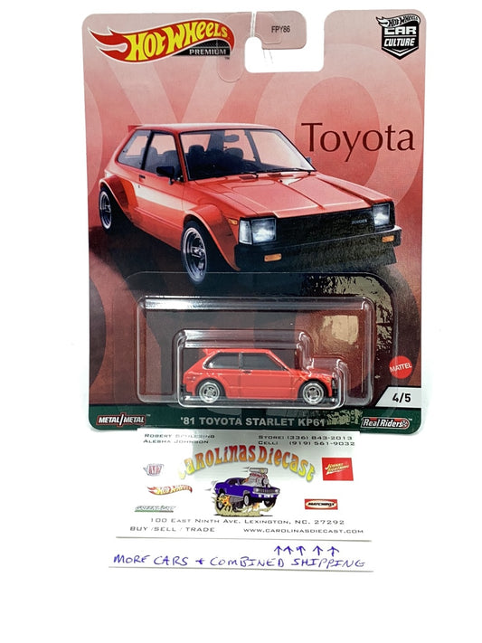 Hot wheels ‘81 Toyota Starlet KP61 244A