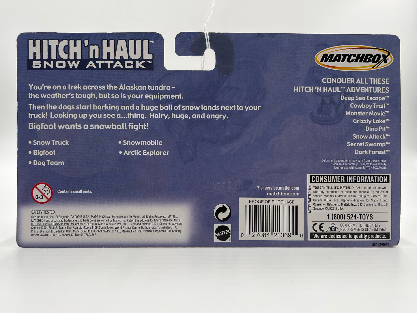 Matchbox Hitch N Haul Snow Attack Snow Truck & Snowmobile