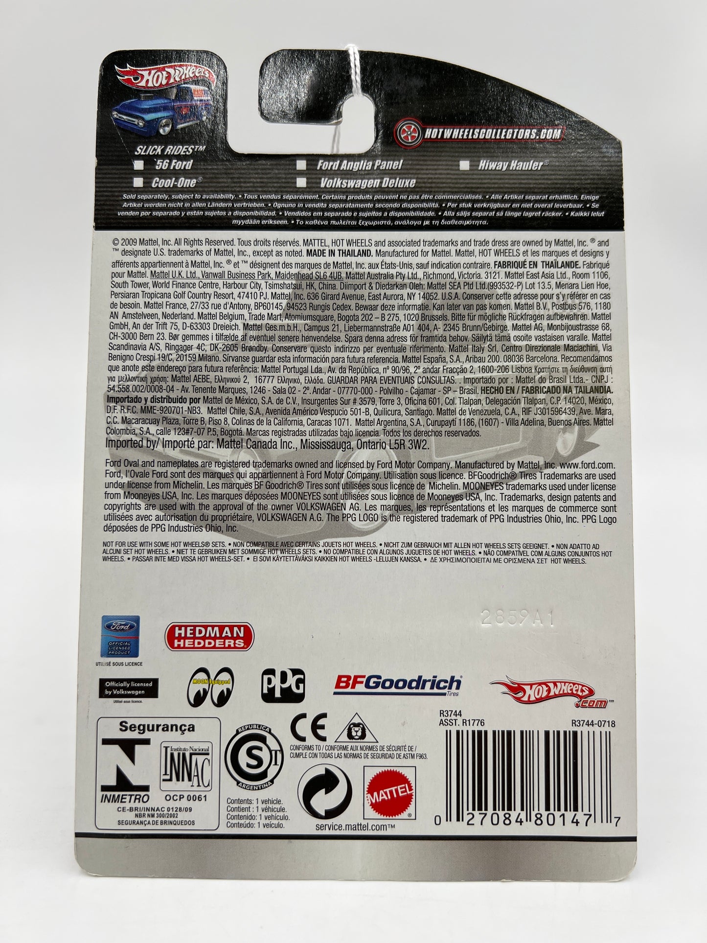 Hot Wheels Slick Rides #14 Ford Anglia Panel Hedman Hedders Red/Purple 241G