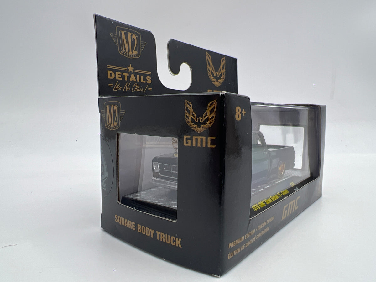 M2 Machines S74 1/3600 1976 GMC Sierra Grande 15 Custom Black