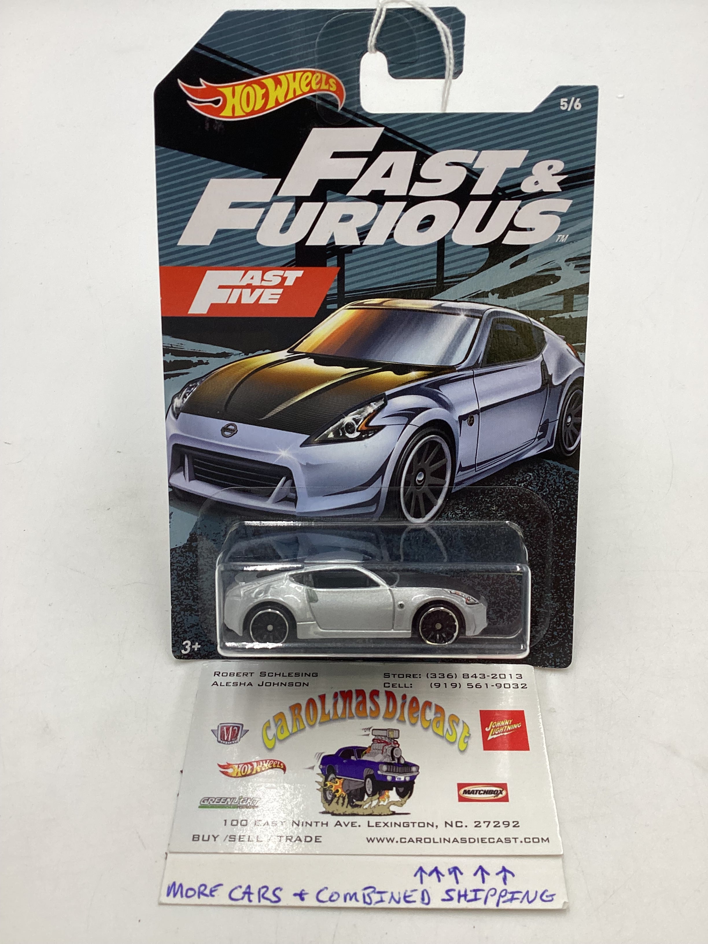 Hot Wheels 2019 Fast Furious Fast Five Nissan 370Z 5 69C carolinasdiecast