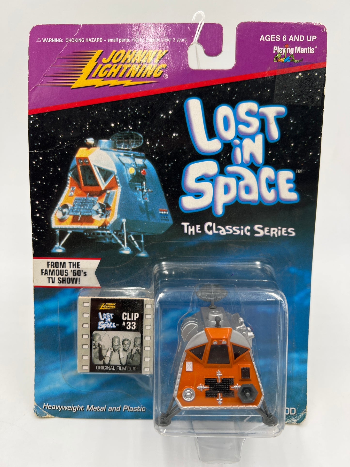 Johnny Lightning Lost In Space Clip #33 Space Pod Card Not Perfect 219B