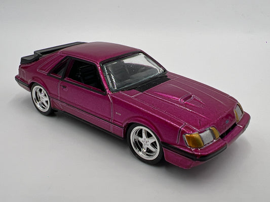 Auto World 1/64 Target Exclusive 1985 Ford Mustang SVO Pink Loose