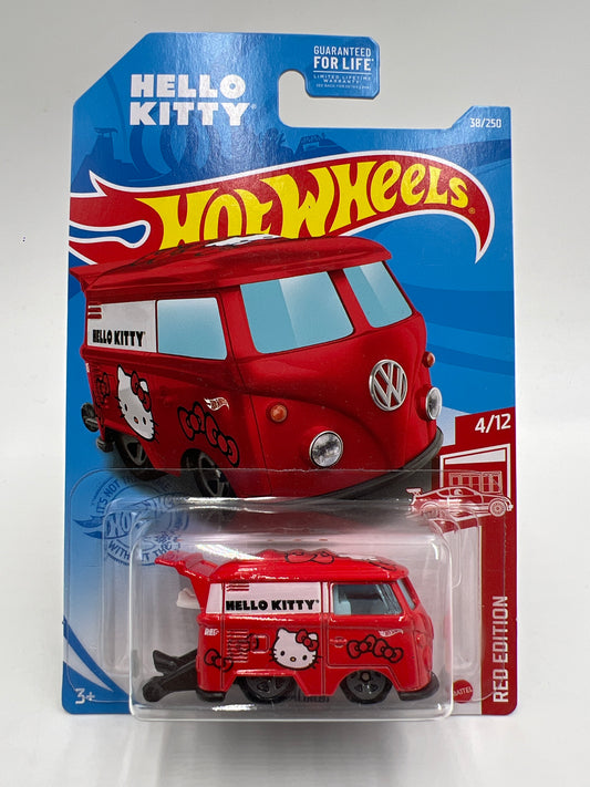 2021 Hot Wheels Target Exclusive Red Edition #38 Kool Kombi Hello Kitty Red W/Protector 2