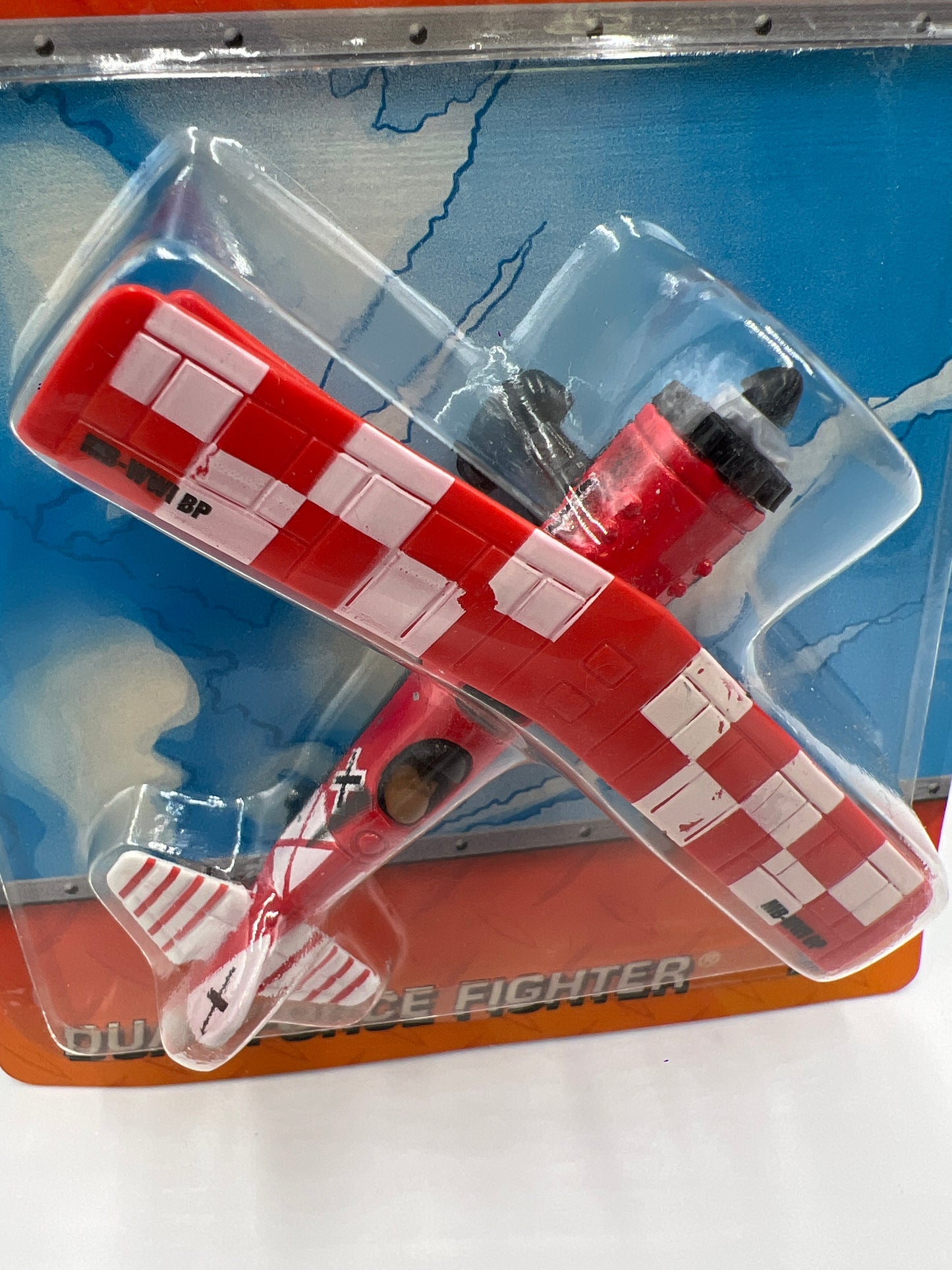 Matchbox Sky Busters Dual Force Fighter Red/White