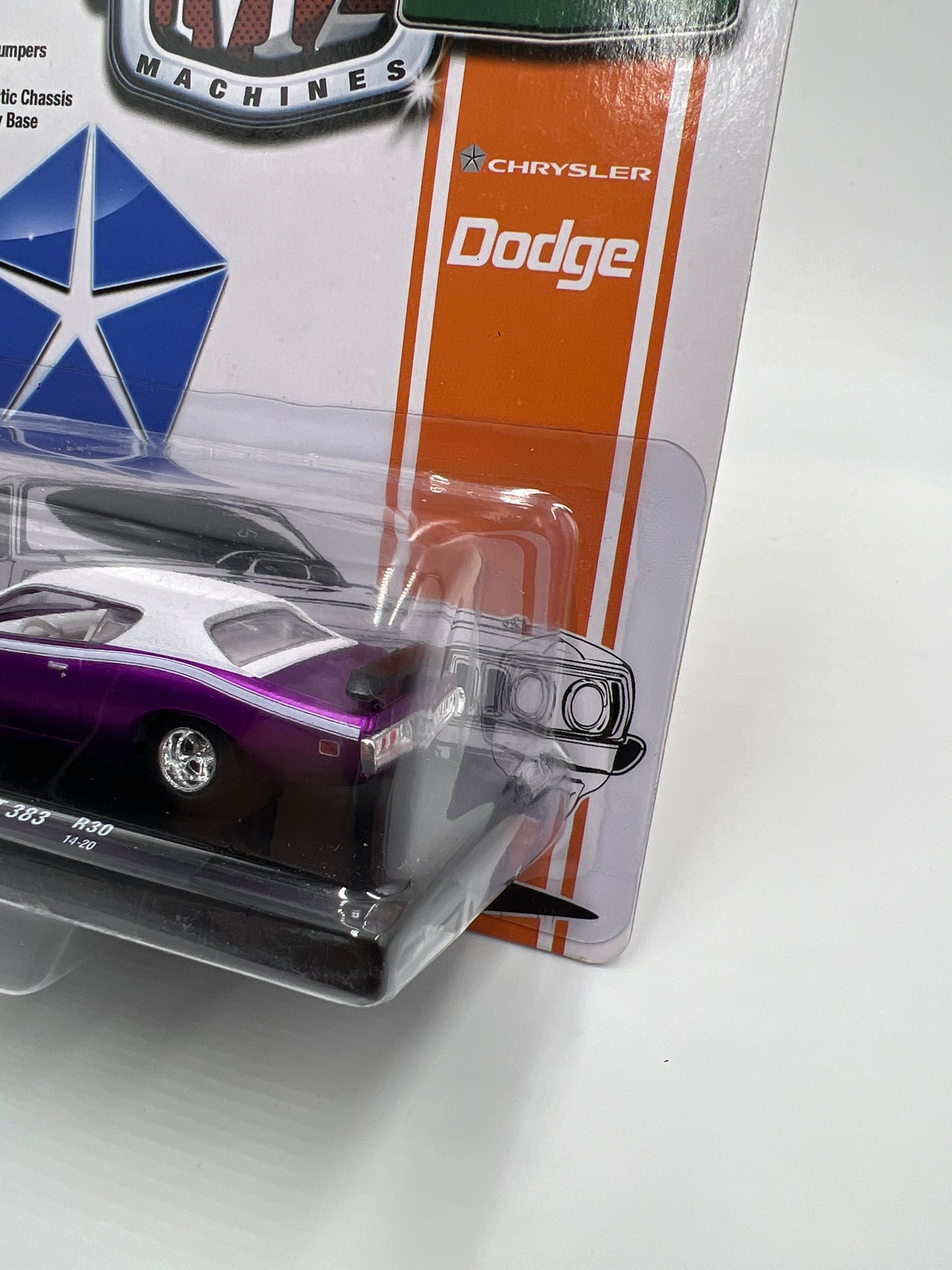 M2 Machines Auto-Drivers 1971 Dodge Charger R/T 383 Purple R30 191B