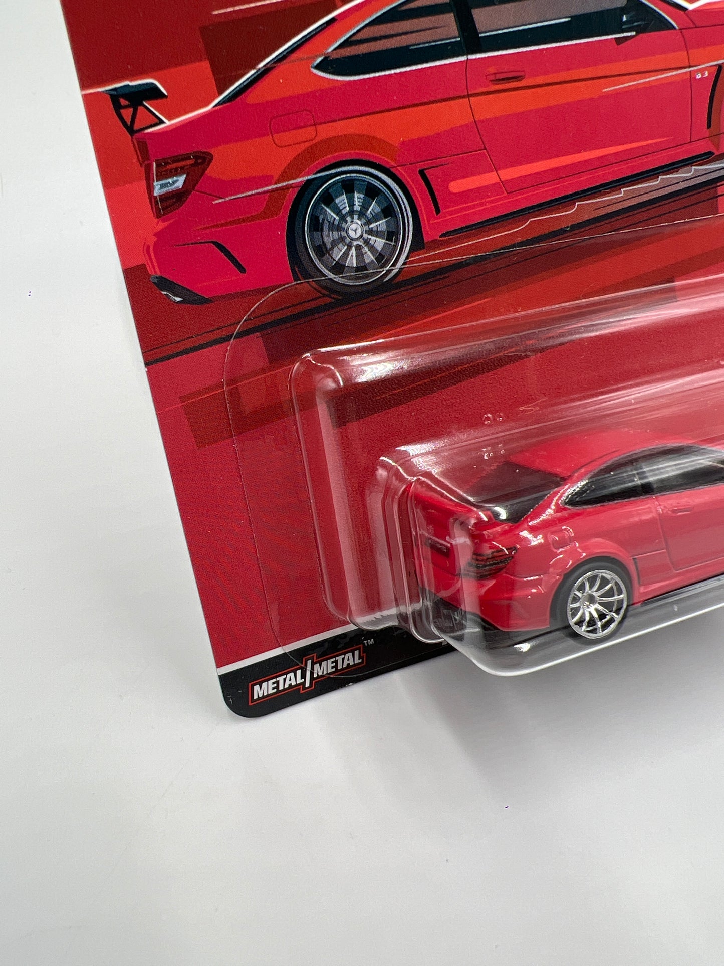 Hot Wheels Premium Deutschland Design #4 12 Mercedes-Benz C63 AMG Coupe Black Series Red 254F