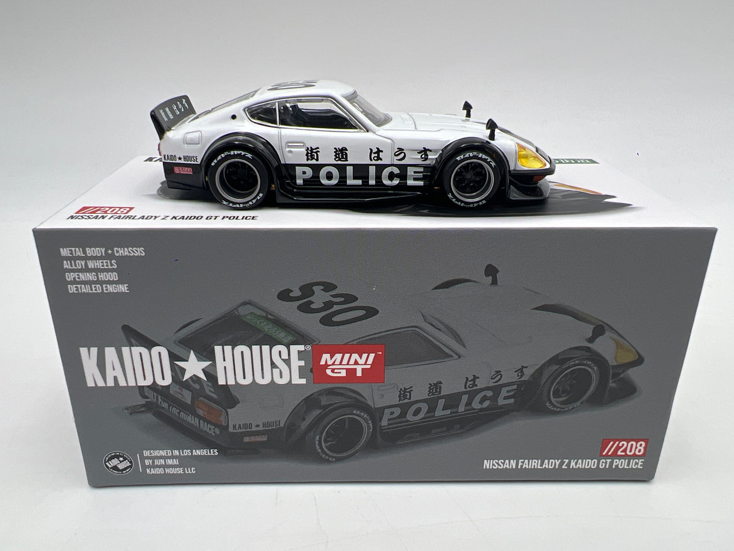 Mini GT Kaido House #208 Nissan Fairlady Z Kaido GT Police