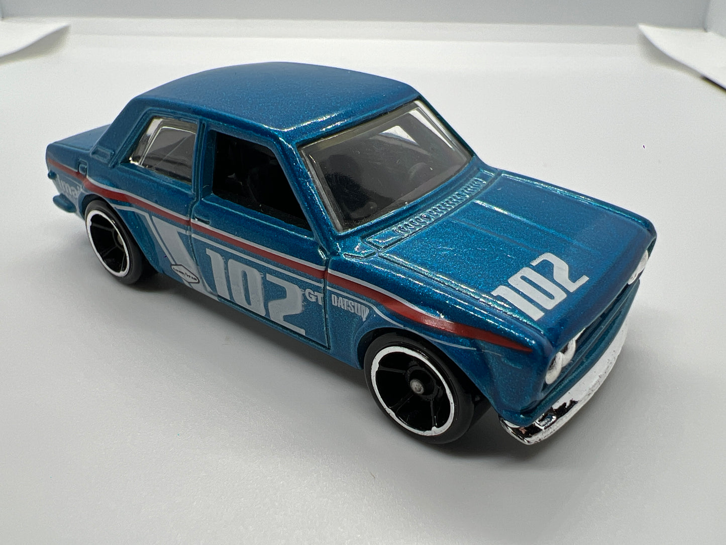 2009 Hot Wheels 1/64 New Models Datsun Bluebird 510 Blue Loose
