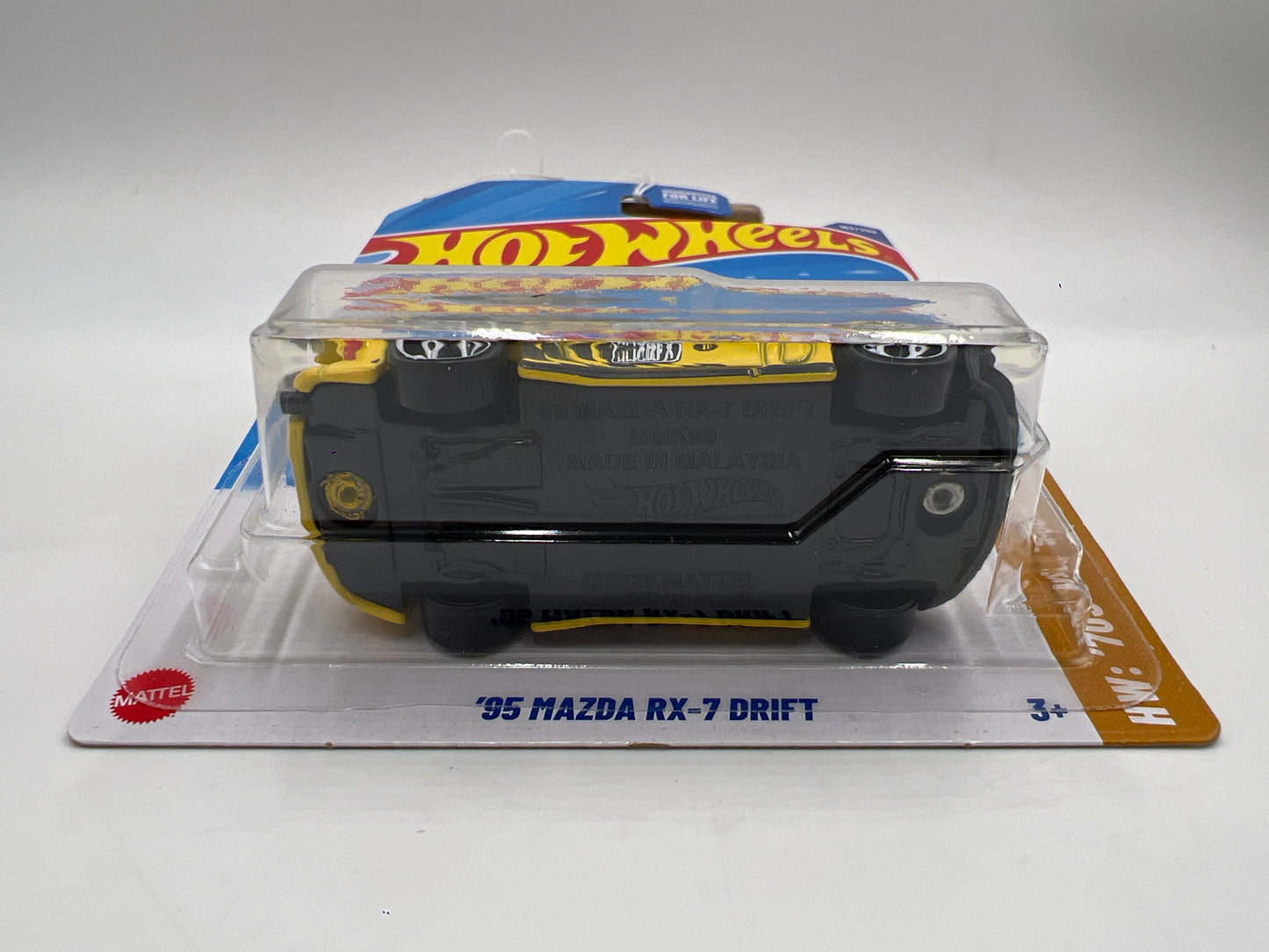 2025 Hot Wheels J Case HW 70s Vs 90s #163 95 Mazda RX-7 Drift Yellow 86C