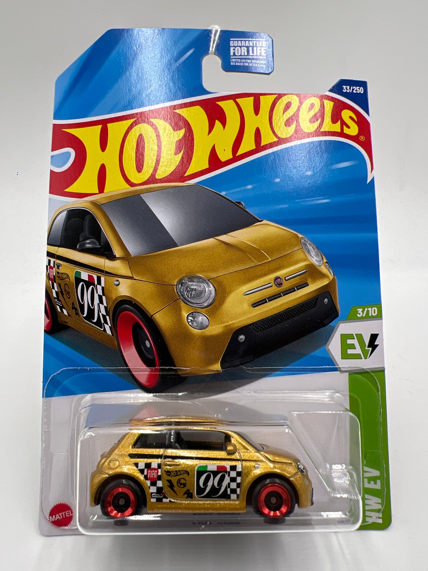 2025 Hot Wheels C Case #33 Fiat 500e Gold 63D