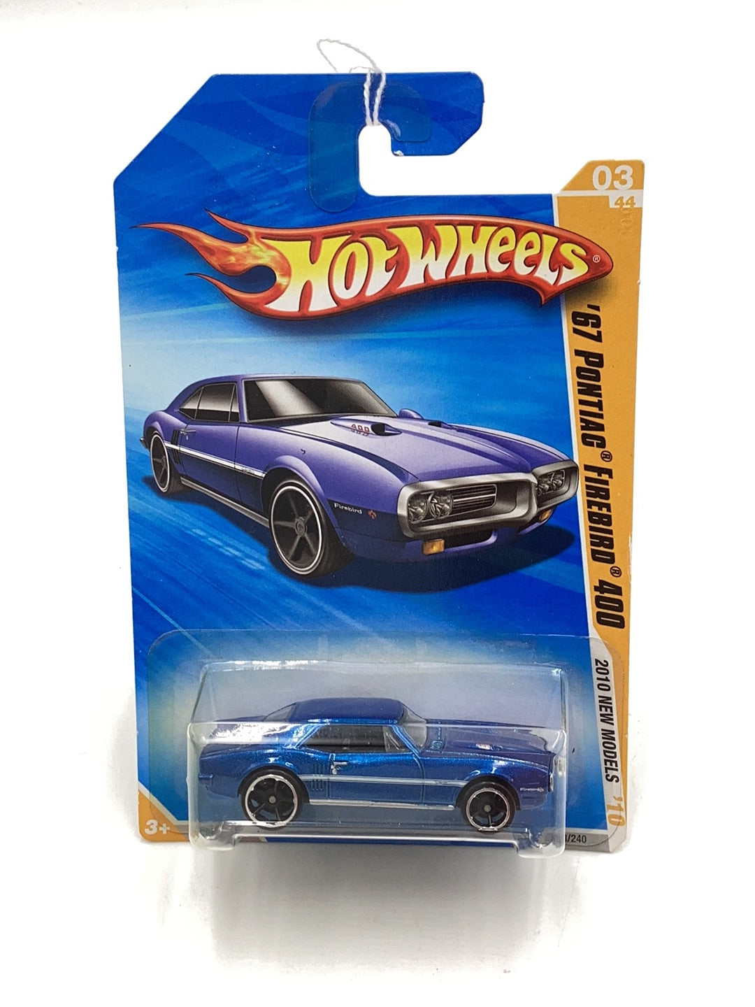 2010 Hot Wheels #3 67 Pontiac Firebird 400 blue 58G