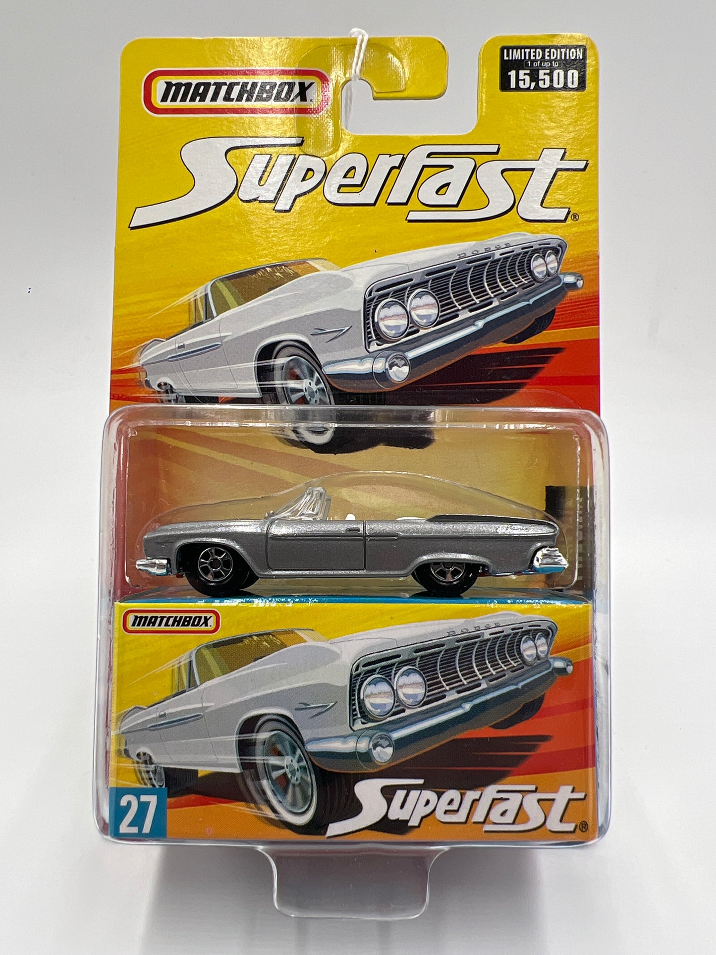Matchbox Superfast #27 1961 Dodge Dart Phoenix Silver 173D