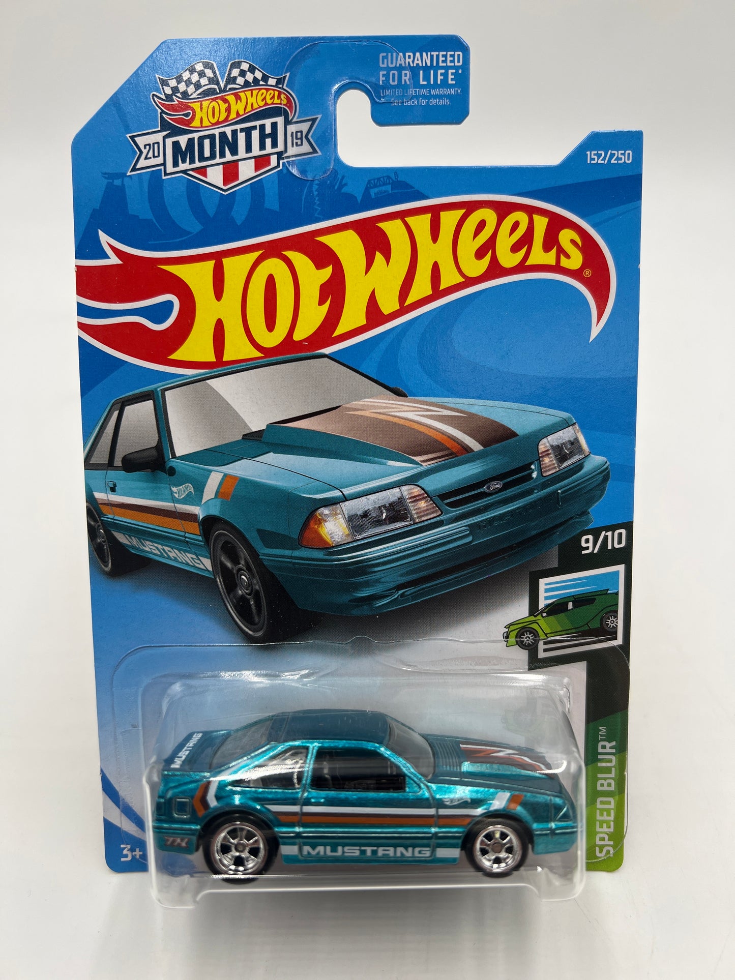 2019 Hot Wheels Super Treasure Hunt #152 92 Ford Mustang W/Protector