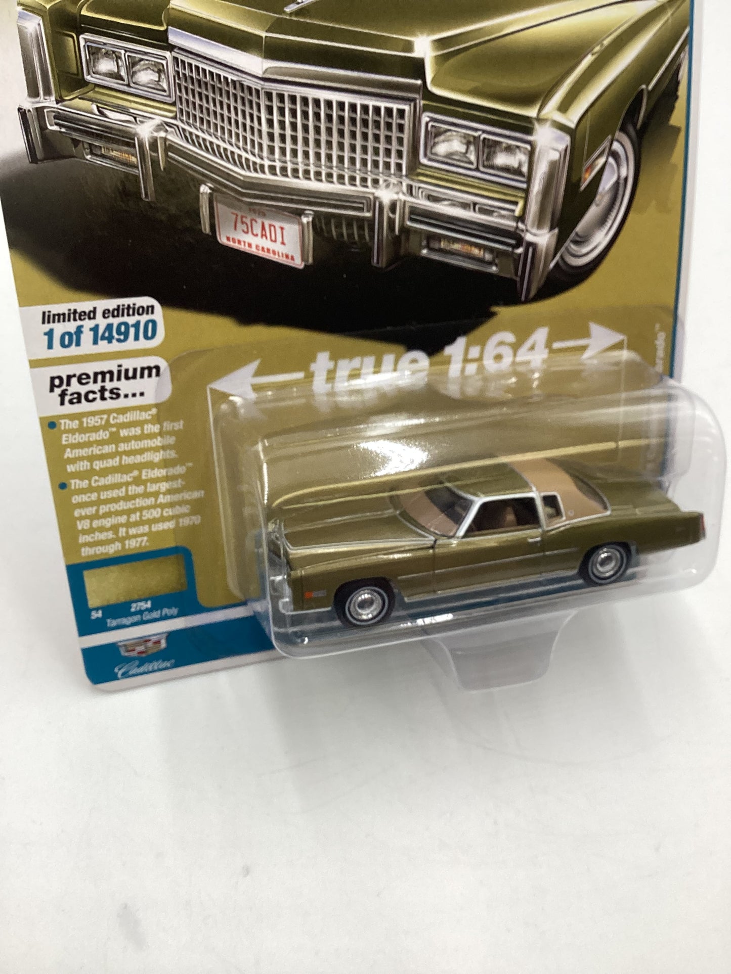 Auto World Luxury Cruisers Release 1 Version A 1975 Cadillac Eldorado Gold 183F