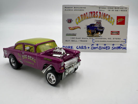 Hot Wheels 50th Favorites Premium 55 Chevy Bel Air Gasser Purple Loose