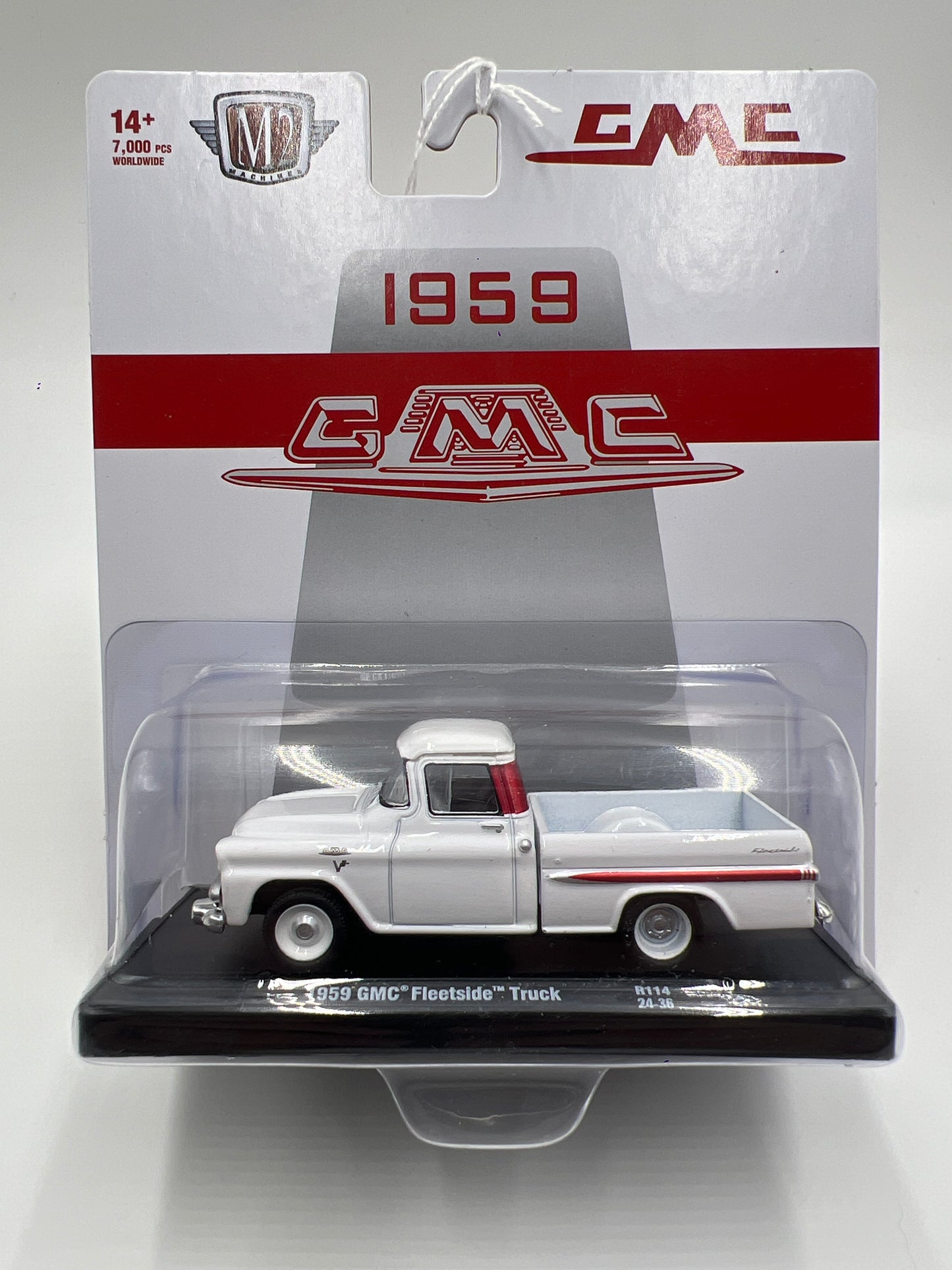 M2 Machines Auto Drivers 1959 GMC Fleetside Truck White R114 190E